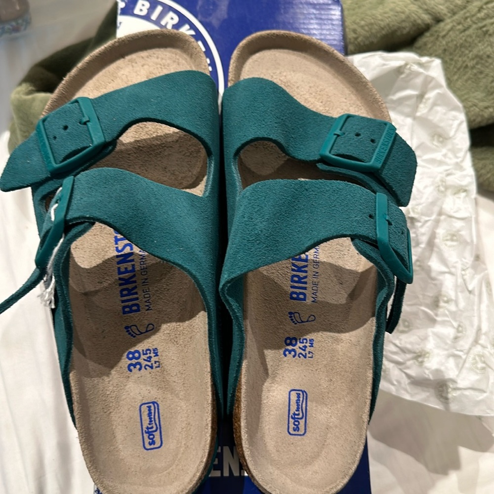 Birkenstock Arizona  NWT size 38 Dark Teal color
